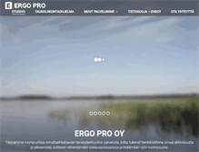 Tablet Screenshot of ergopro.fi