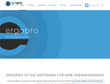 Tablet Screenshot of ergopro.ch